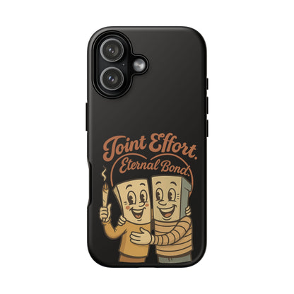 Phone Case — "Joint Effort Eternal Bond" Retro Cannabis Matchstick Design