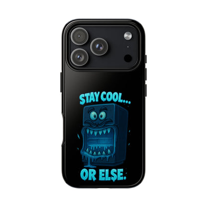 Stay Cool... Or Else. Phone Case — Neon Monster Protective iPhone Cover