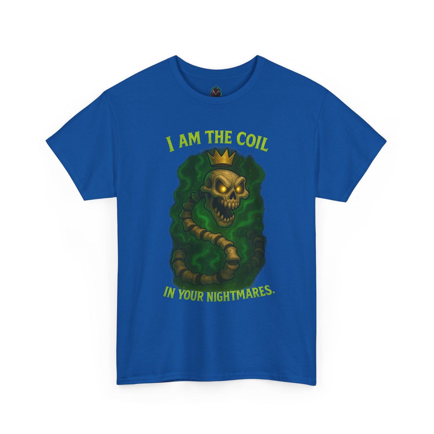 Skull Snake Crown Tee | I Am The Coil Nightmare Illustration
