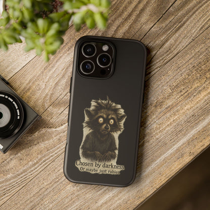 Phone Case — "Chosen by Darkness (Or Maybe Just Rabies)" Cute Creepy Lemur Design
