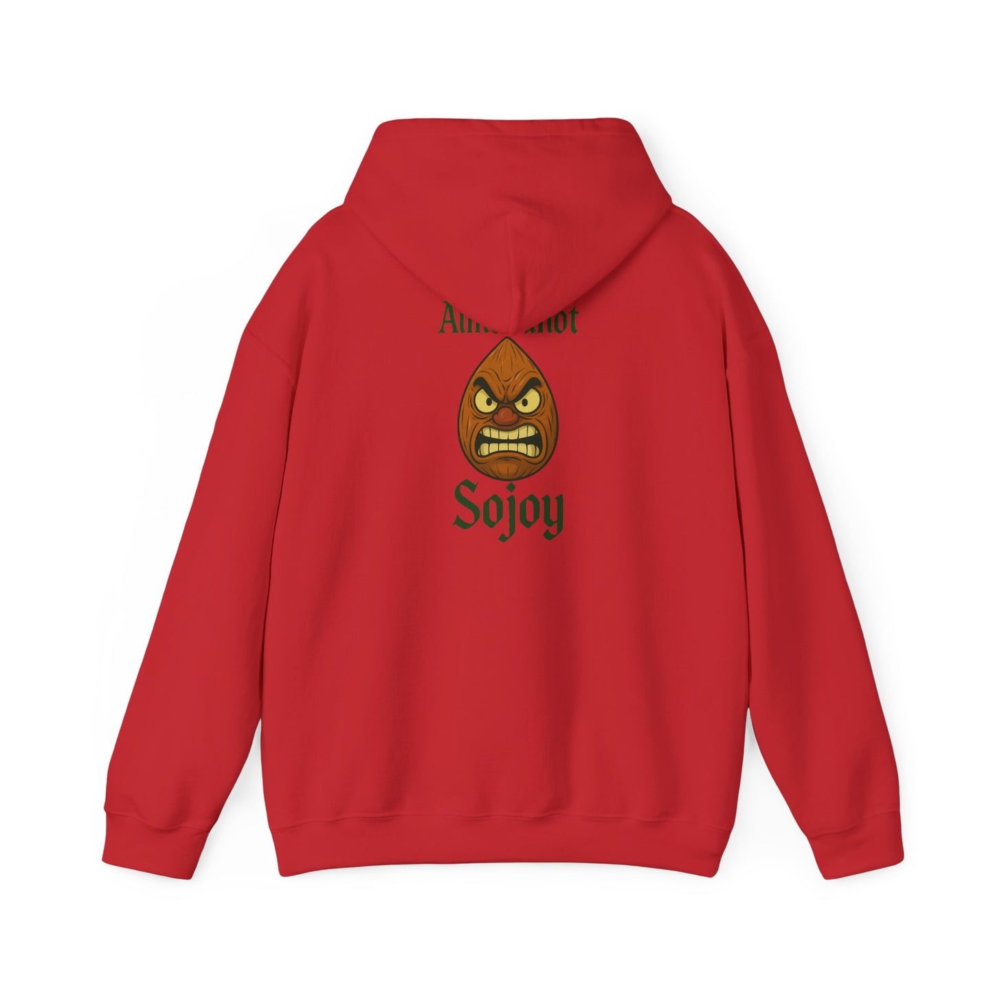 Angry Almond Hoodie - Tropical Humor Graphic Sweatshirt