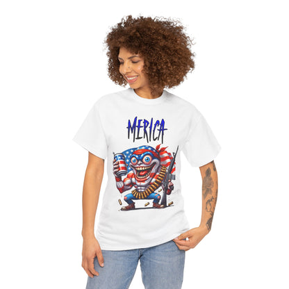 "MERICA" Over-the-Top Patriotic T-Shirt