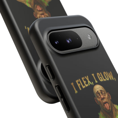 Phone Case — I Flex, I Glow Funny Muscular Guy Phone Cover