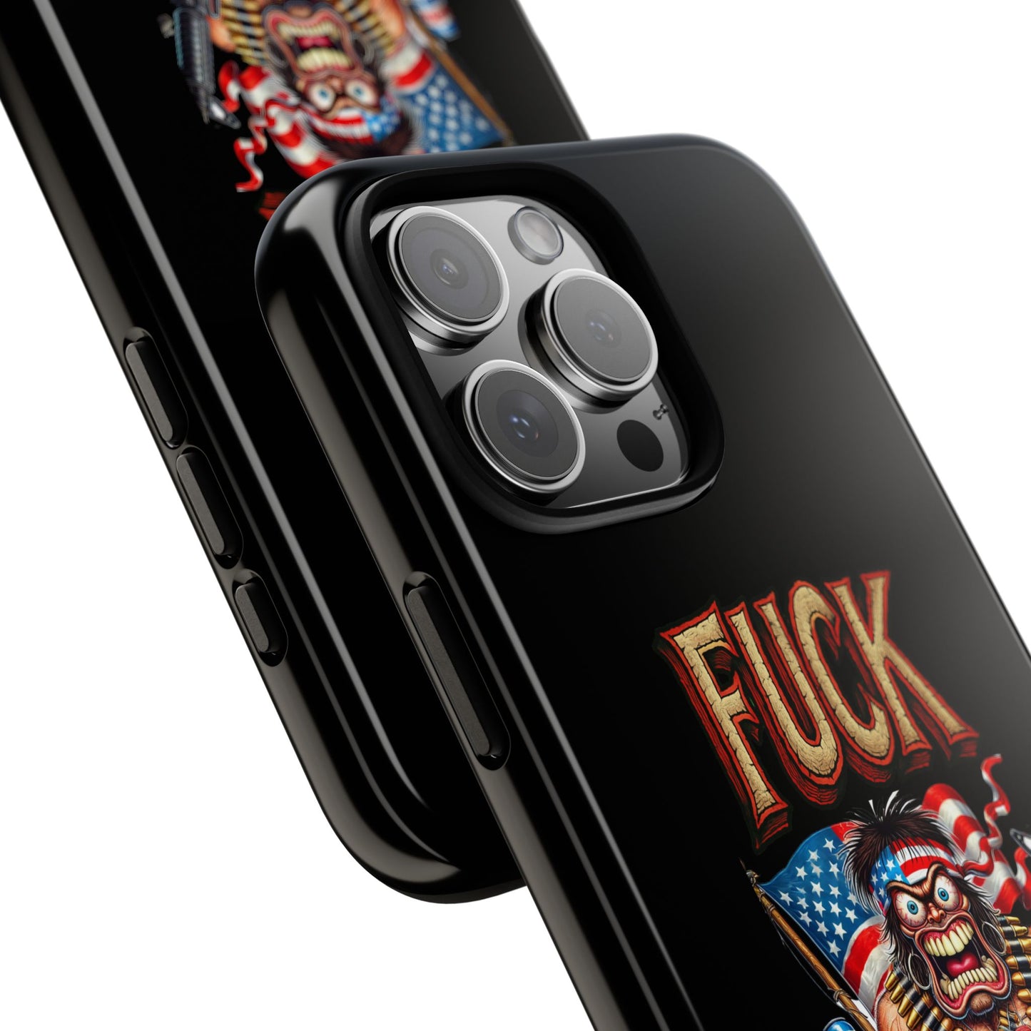 Phone Case — "FUCK YEA" Patriotic Skeleton Soldier Graphic