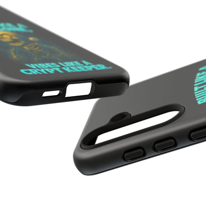 Phone Case — "Built Like a Wishbone, Vibes Like a Crypt Keeper" Skeleton Tough Case