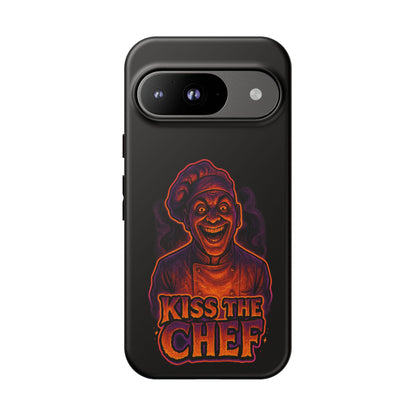 Phone Case — "Kiss the Chef" Neon Horror Chef Design