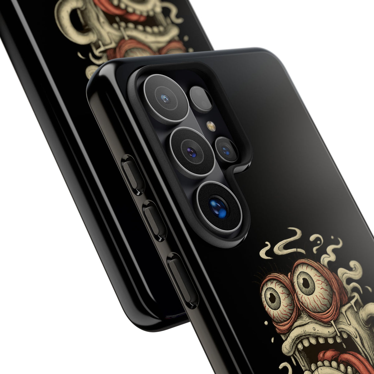 Tough Cases: Retro Hot Coffee Monster Phone Case — Funny 'If Your Mug...' Quote