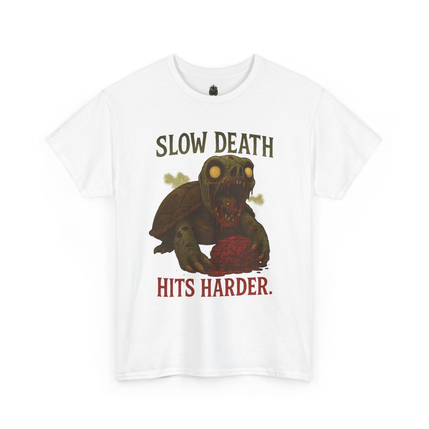 Slow Death Hits Harder – Zombie Turtle Tee
