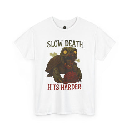 Slow Death Hits Harder – Zombie Turtle Tee