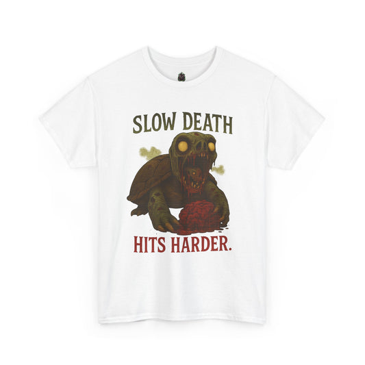 Slow Death Hits Harder – Zombie Turtle Tee