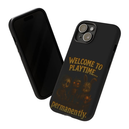 Phone Case — "Welcome to Playtime... Permanently." Horror Game Character Protective Case