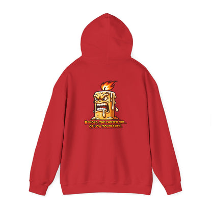 Hoodie — Spicy Candle Melt Comic Design (“Because I’m Candles and... My Tolerance”)