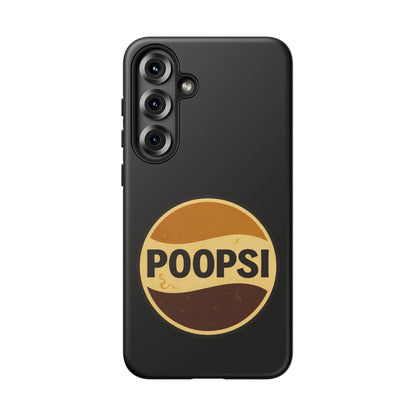 Poopsi Retro Logo Phone Case — Funny Vintage Soda-Inspired iPhone Cover