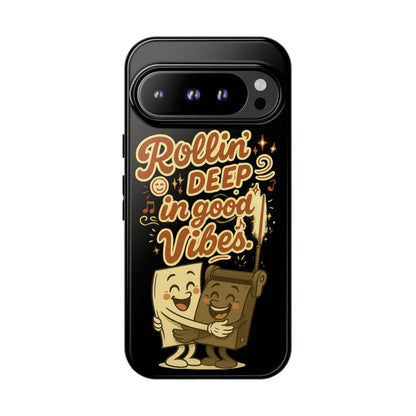 Phone Case — "Rollin' Deep in Good Vibes" Cartoon Retro Design