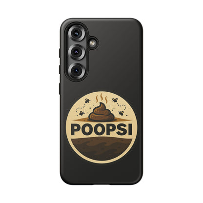 Phone Case — 'POOPSI' Funny Poop Logo Protective Cover