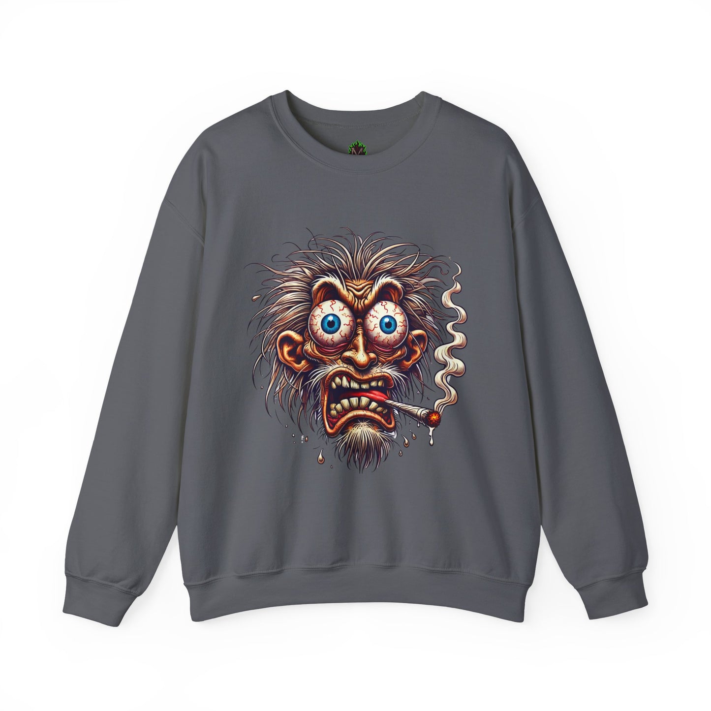 Wild-Eyed Smoking Maniac Crewneck Sweatshirt