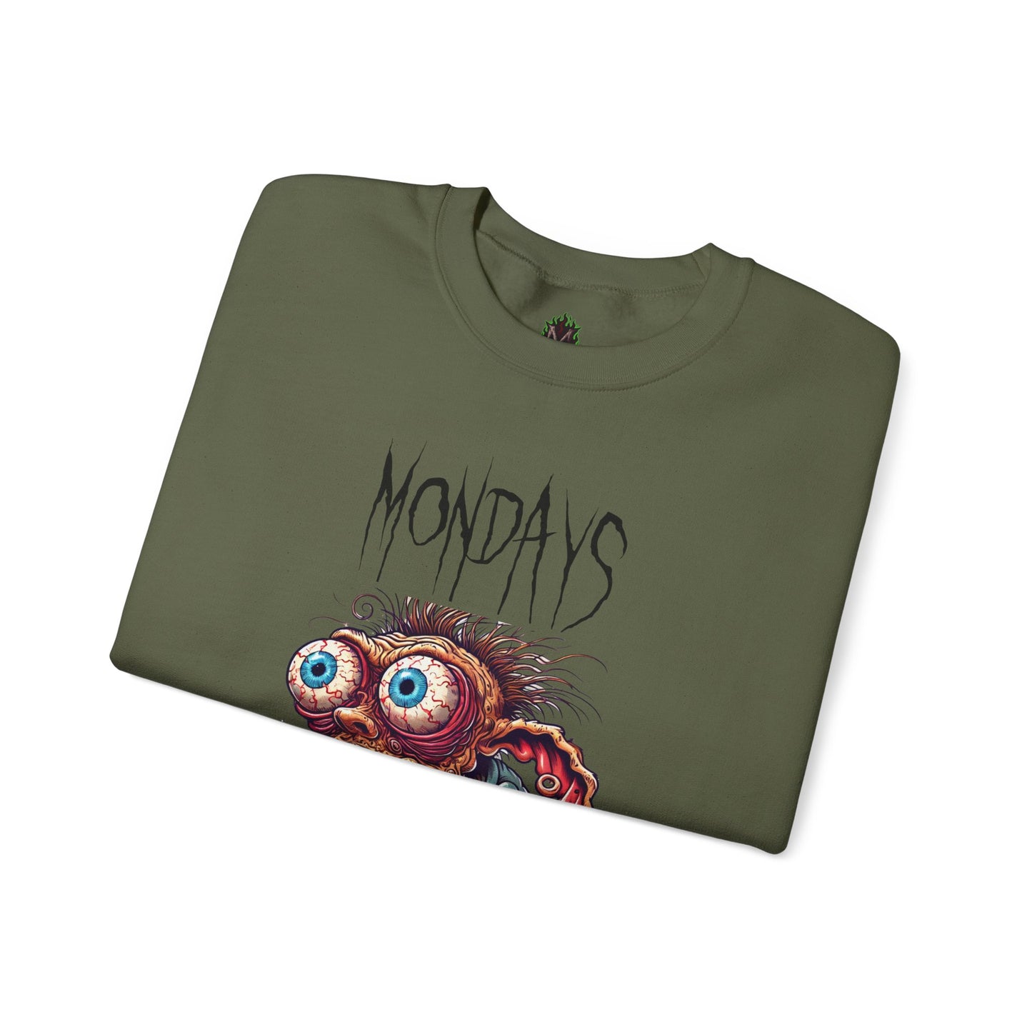 Mondays Zombie Coffee Creature Crewneck Sweatshirt