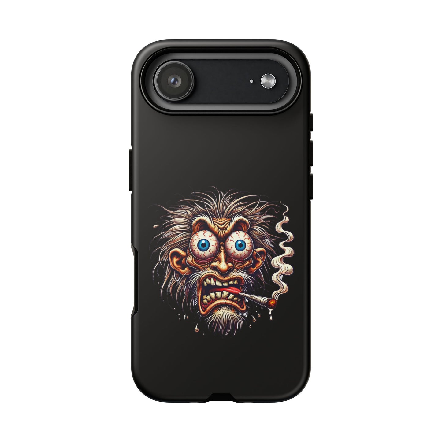 Phone Case — Wild Cartoon Monster Smoking Design