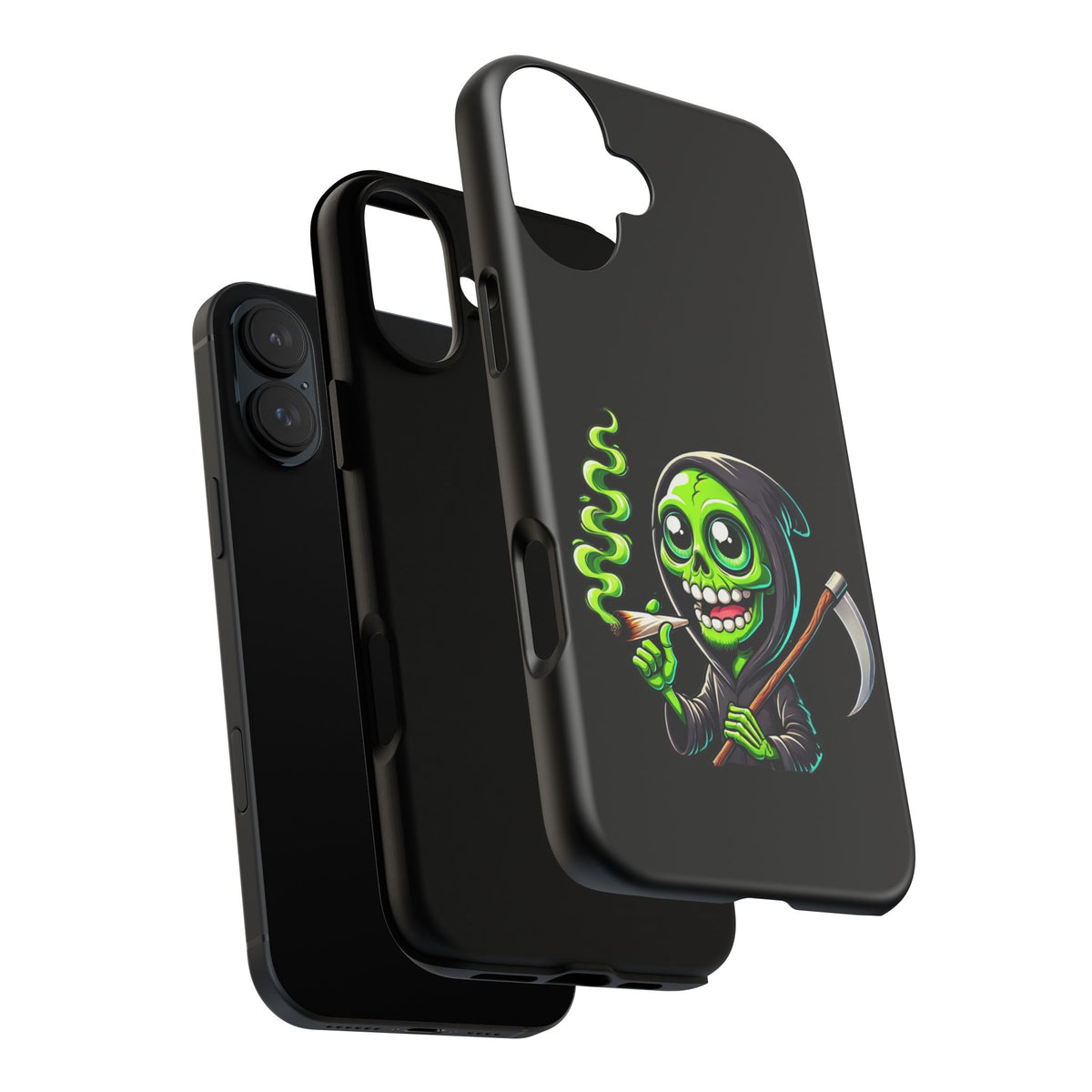 Grinning Green Reaper Phone Case