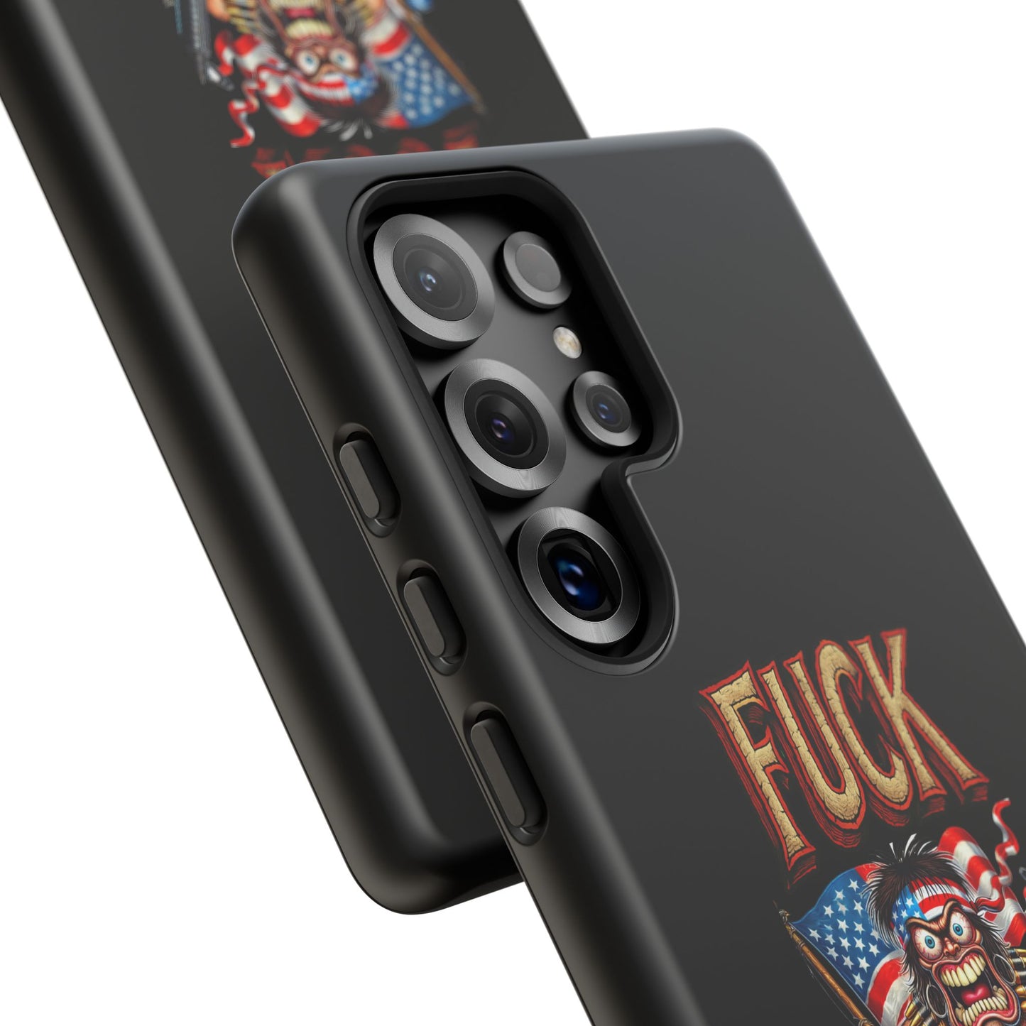 Phone Case — "FUCK YEA" Patriotic Skeleton Soldier Graphic