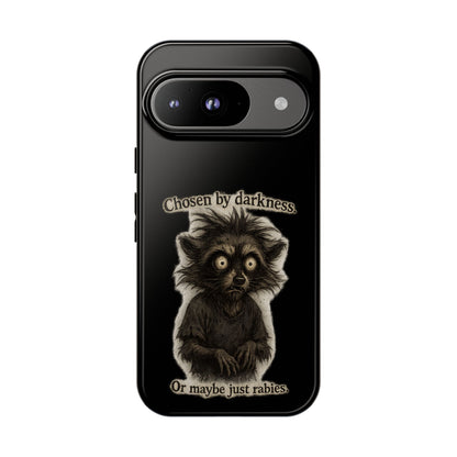 Phone Case - "Chosen by Darkness (Or Maybe Just Rabies)" Cute Creepy Retro Creature Protective Case