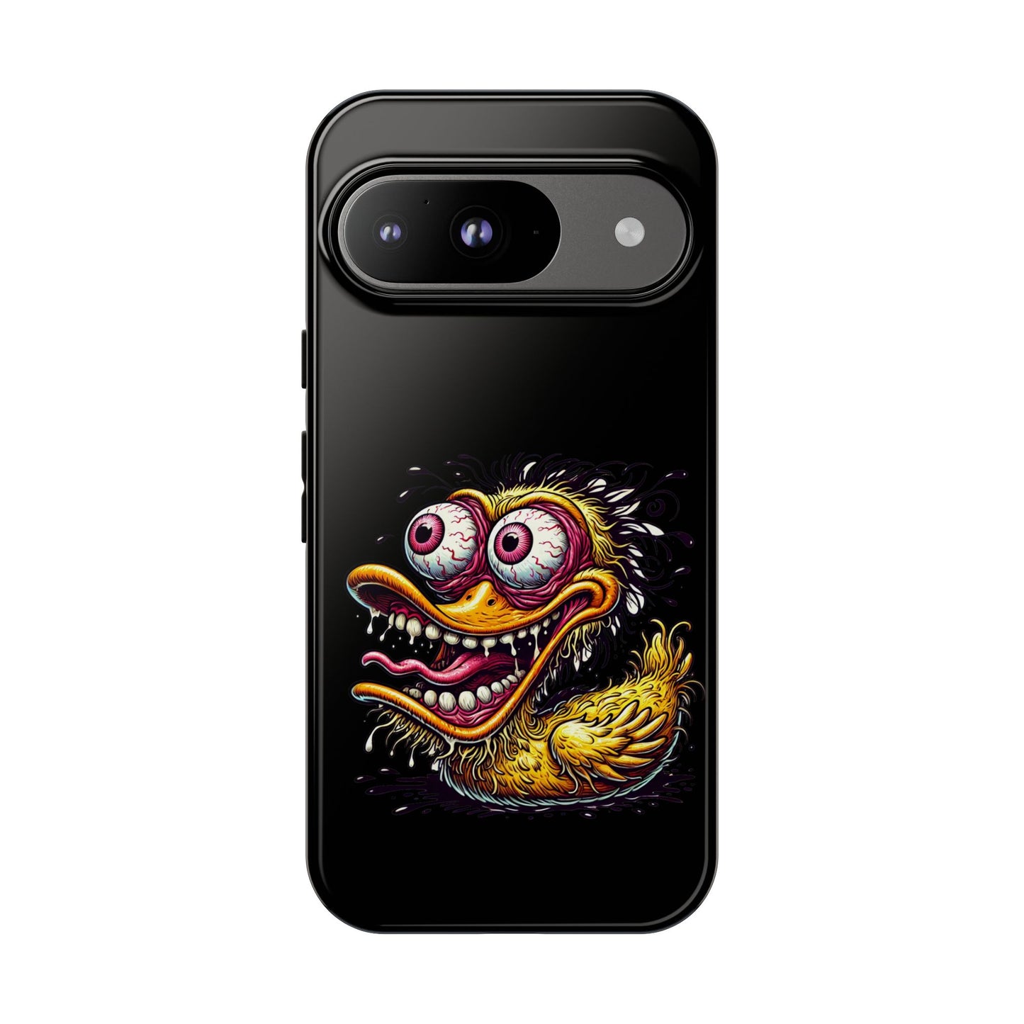 Duck Monster Phone Case — Crazy Cartoon Eye Duck Shock Design Tough Case
