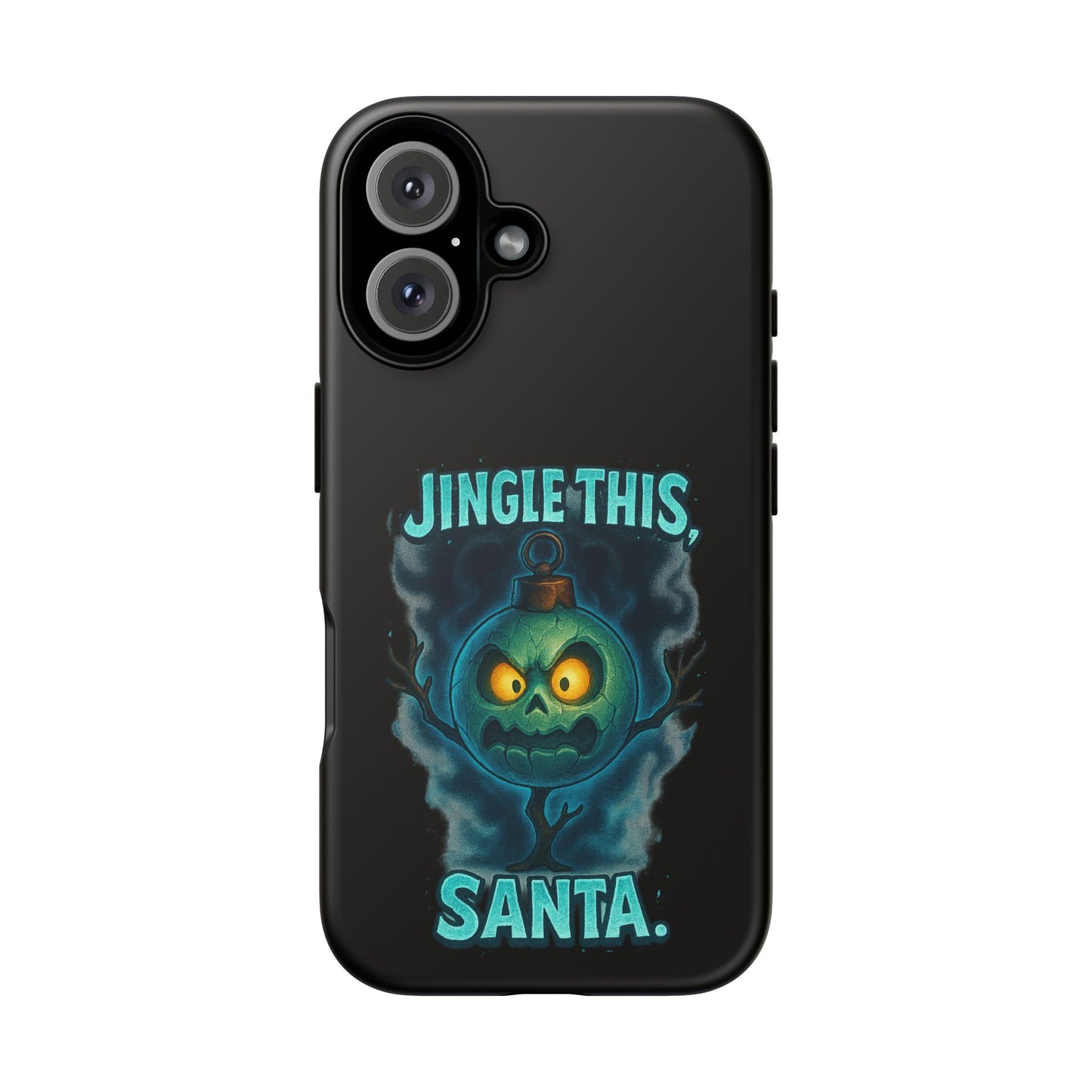 Phone Case - 'Jingle This, Santa' Spooky Holiday Protective Case