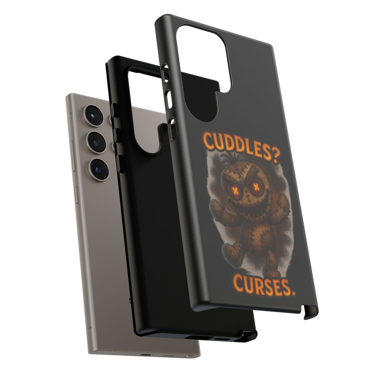 Phone Case — 'Cuddles? Curses.' Voodoo Doll Gothic Protective Case