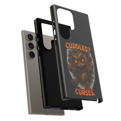 Phone Case — 'Cuddles? Curses.' Voodoo Doll Gothic Protective Case