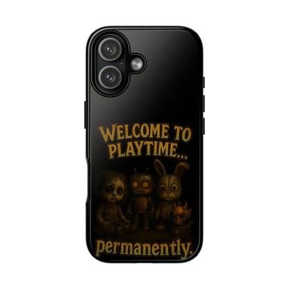 Phone Case — "Welcome to Playtime... Permanently." Horror Game Character Protective Case