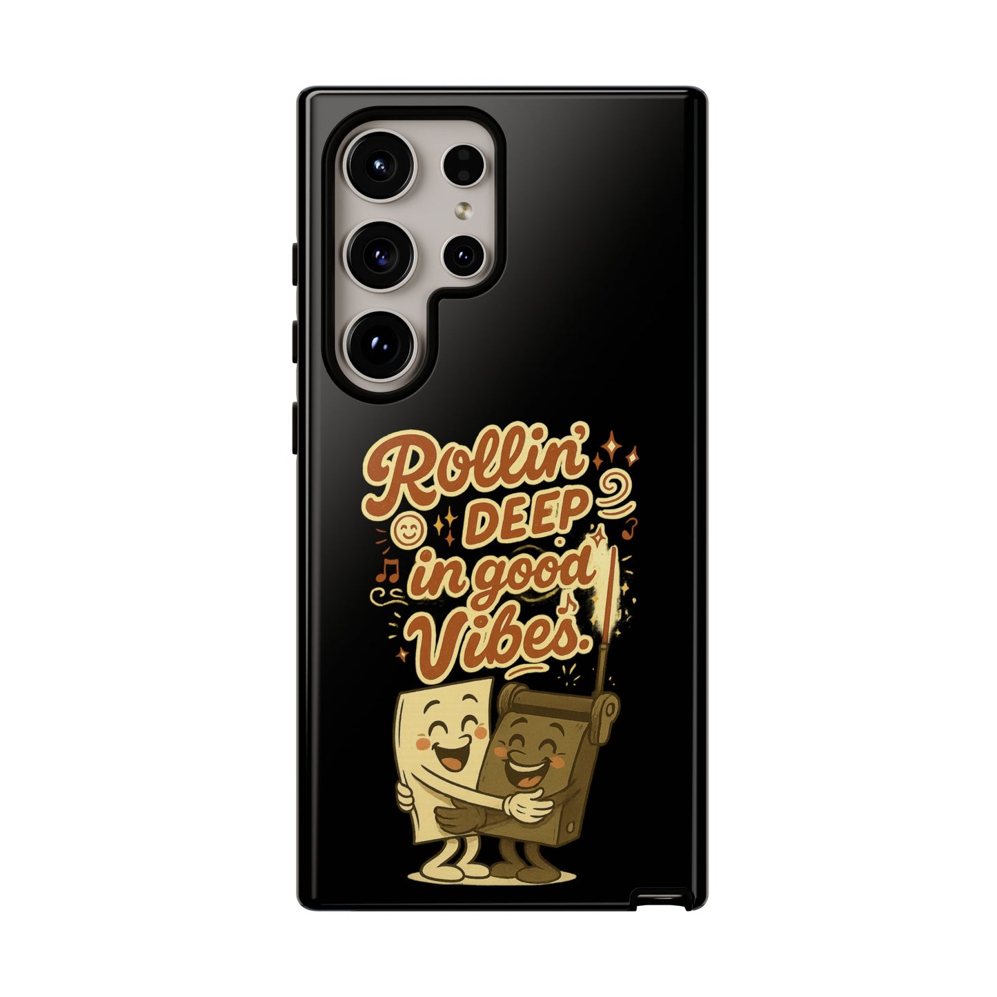 Phone Case — "Rollin' Deep in Good Vibes" Cartoon Retro Design