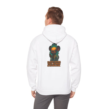 Creepy Mouse Hoodie — "Would Be Cheese in the Dark" Graphic Pullover