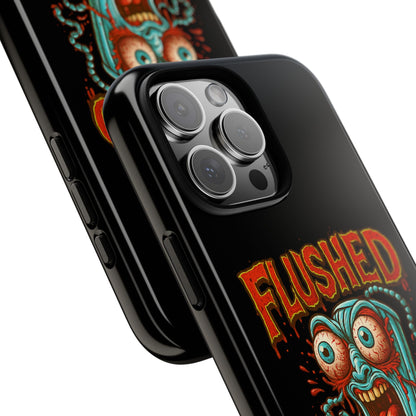 Phone Case — "Flushed But Not Forgotten" Horror Graphic iPhone Cover