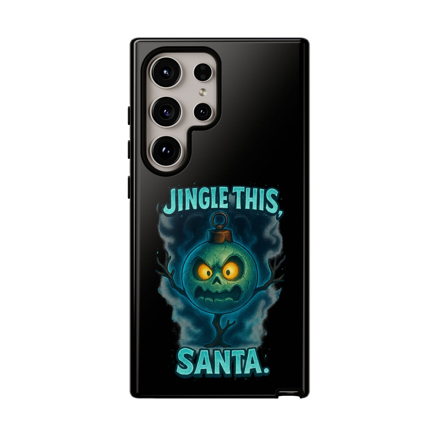 Phone Case - 'Jingle This, Santa' Spooky Holiday Protective Case