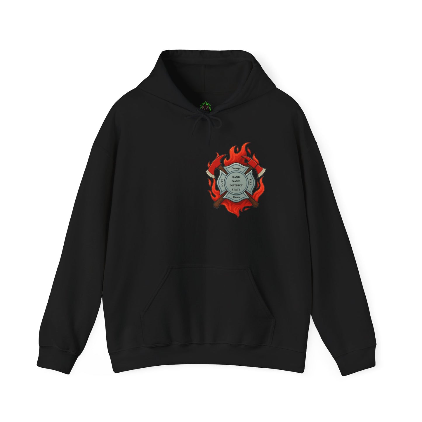 Courage Under Fire Firefighter Hoodie