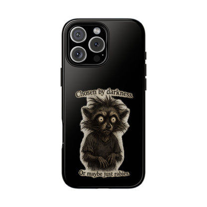 Phone Case - "Chosen by Darkness (Or Maybe Just Rabies)" Cute Creepy Retro Creature Protective Case
