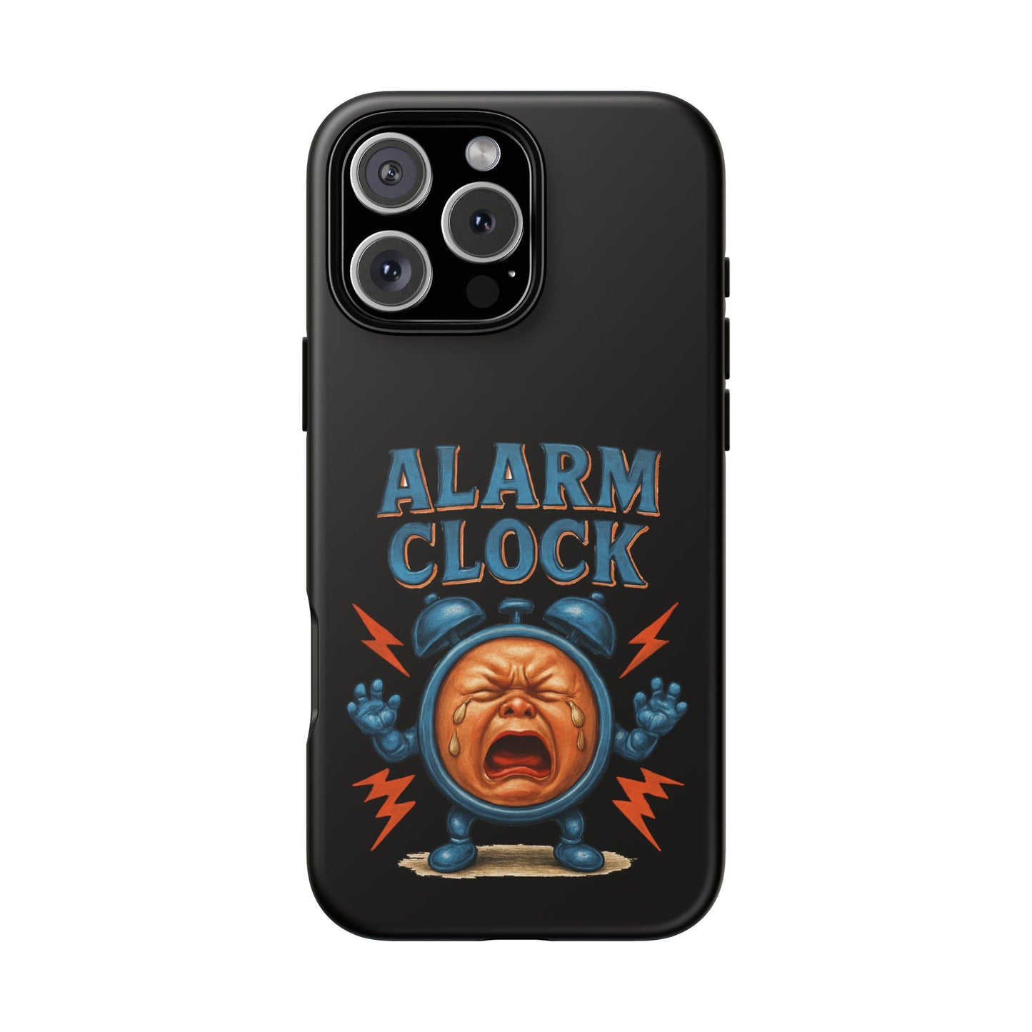 Phone Case — "Alarm Clock" Retro Screaming Clock Protective Cover