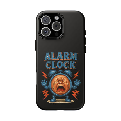 Phone Case — "Alarm Clock" Retro Screaming Clock Protective Cover