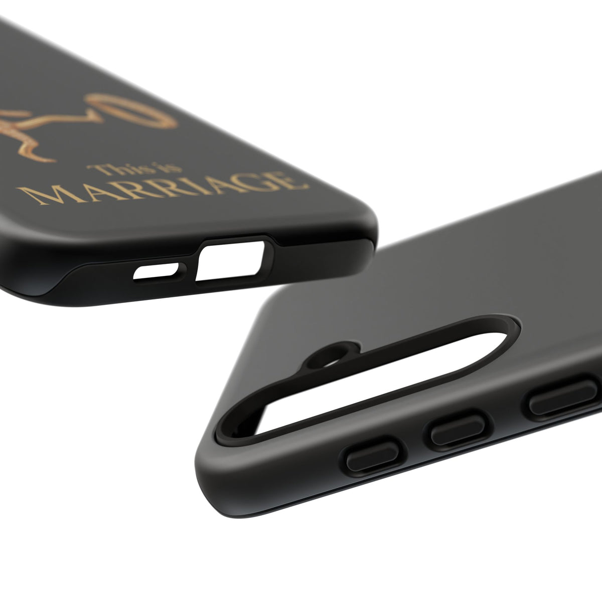 Phone Case - ‘This is Marriage’ Gold Ring Cartoon Design