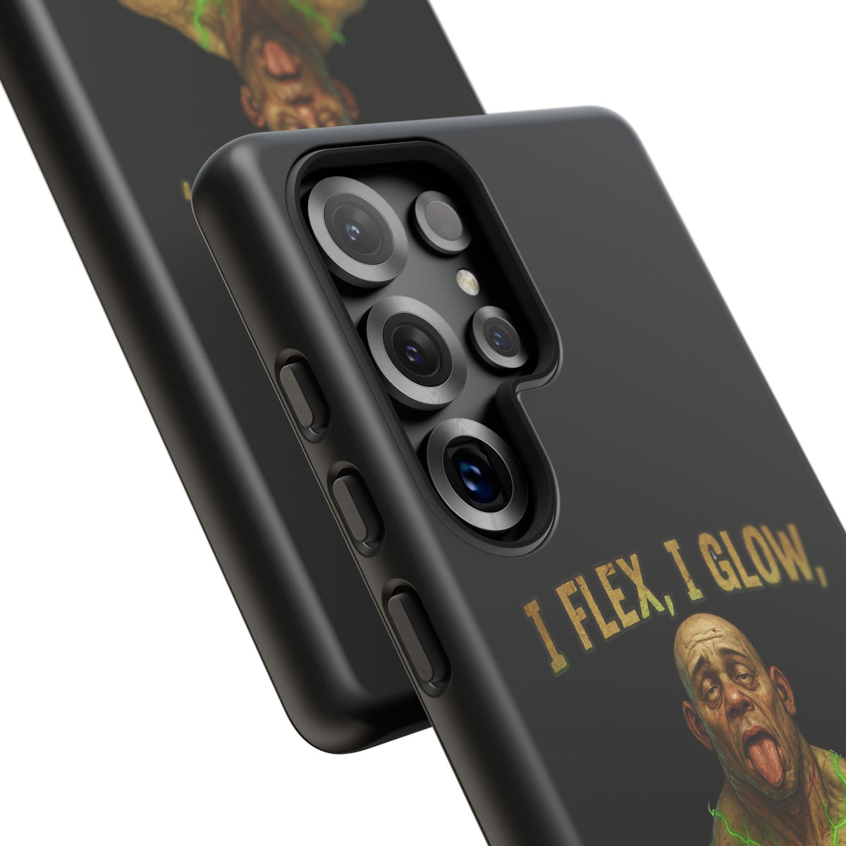 Phone Case — I Flex, I Glow Funny Muscular Guy Phone Cover
