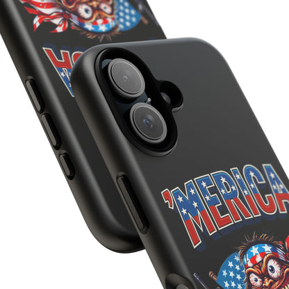 'MERICA Patriotic Phone Case — American Flag Madman Design