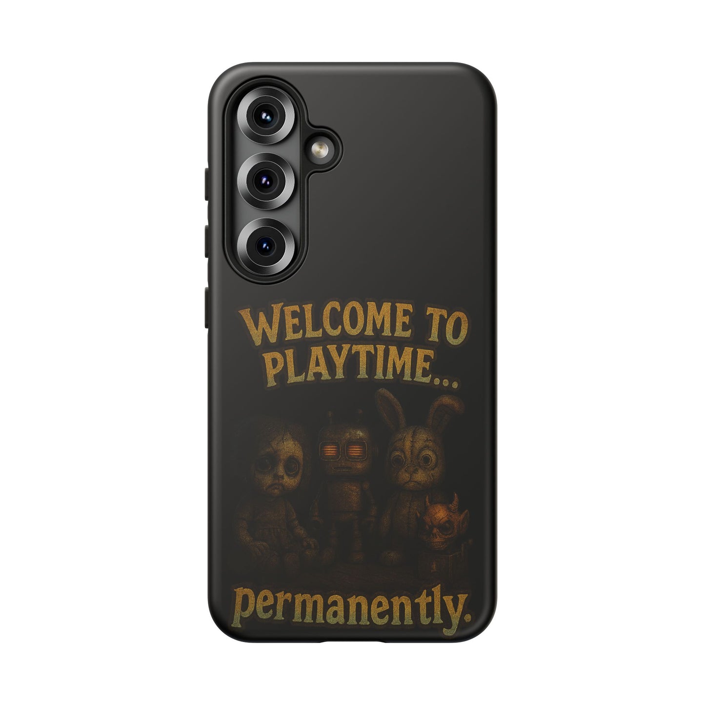 Phone Case — "Welcome to Playtime... Permanently." Horror Game Character Protective Case