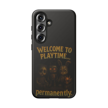 Phone Case — "Welcome to Playtime... Permanently." Horror Game Character Protective Case