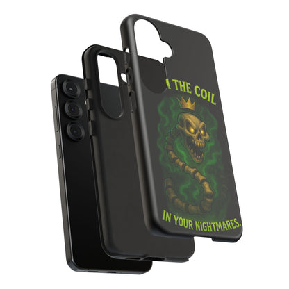 Tough Cases — “I Am The Coil In Your Nightmares” Skull Snake Shockproof Phone Case