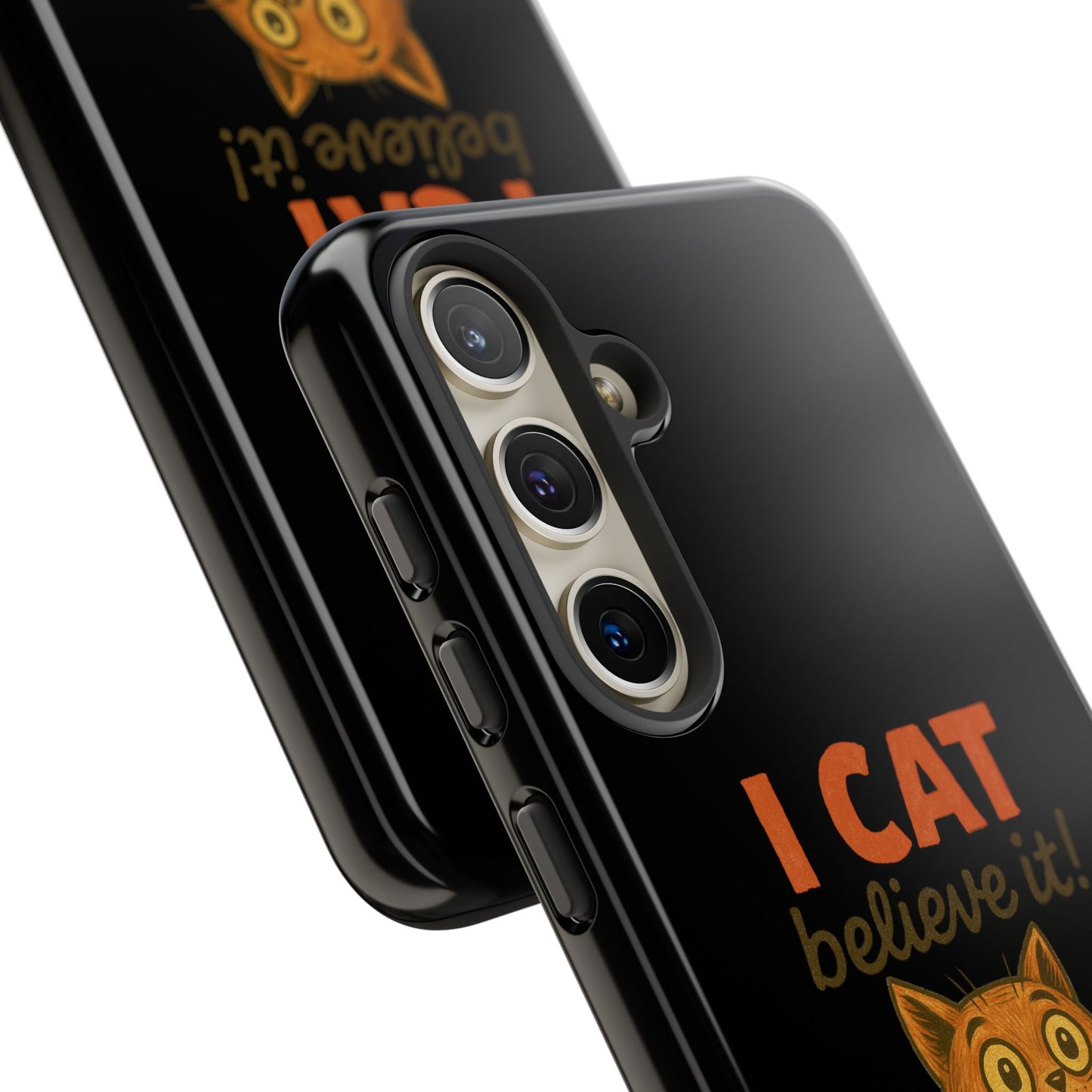 Phone Case — "I Cat Believe It!" Funny Orange Cat Protective Case