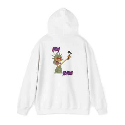 Statue of Liberty Cartoon Hoodie – 'Party Statue' Funny NYC Pride Sweatshirt