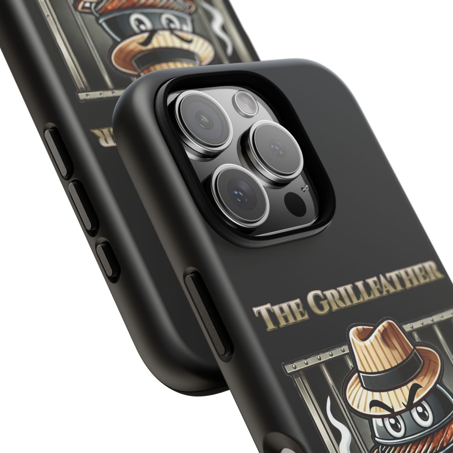 Grillfather Personalized Phone Case — Funny BBQ Smoker Design