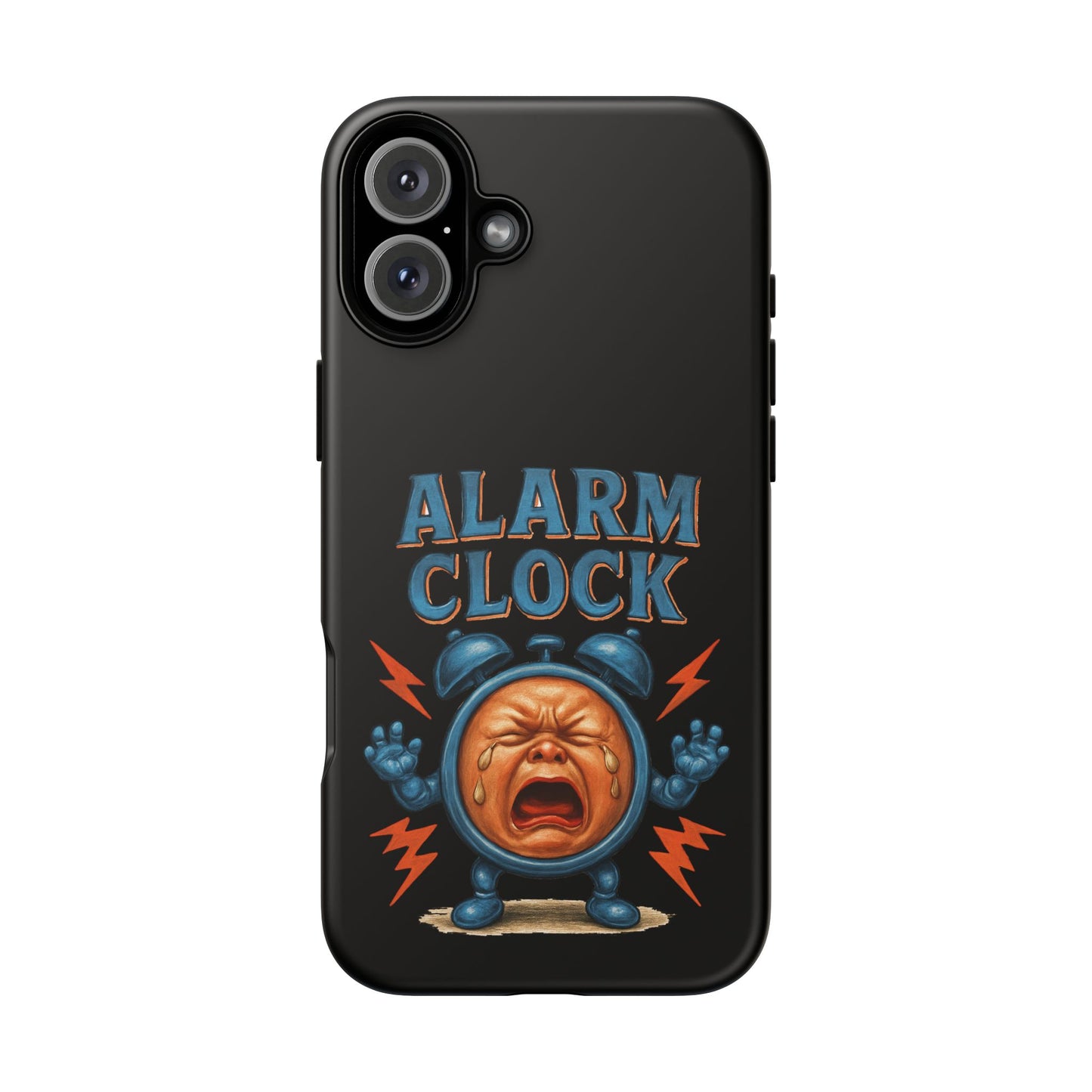 Phone Case — "Alarm Clock" Retro Screaming Clock Protective Cover