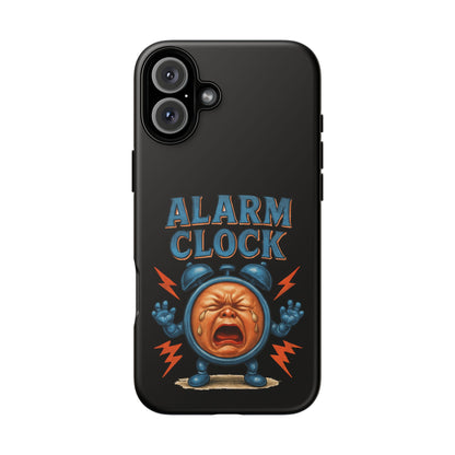 Phone Case — "Alarm Clock" Retro Screaming Clock Protective Cover