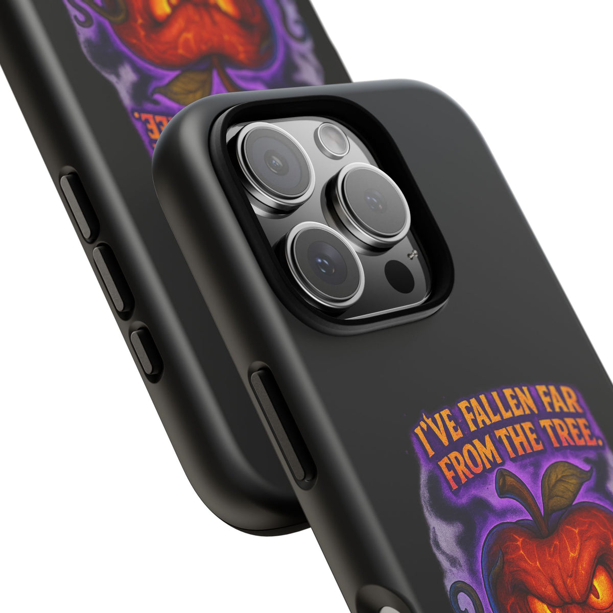 Phone Case — 'I've Fallen Far From the Tree, Straight Into Madness' Pumpkin Horror Design